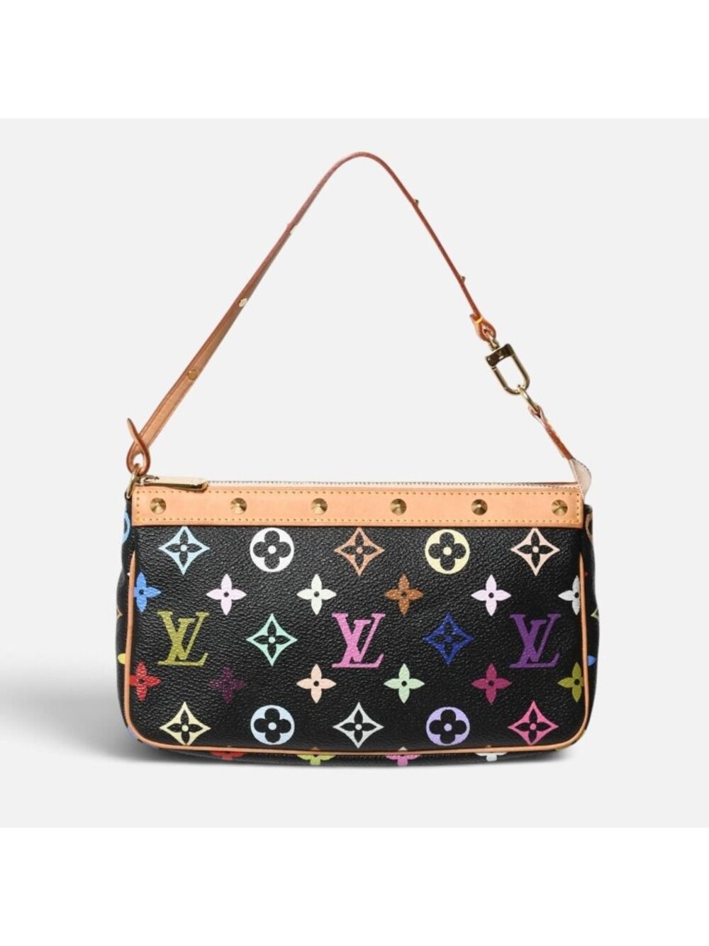 Louis Vuitton Pochette Accessoires Pouch Monogram Multicolor Black